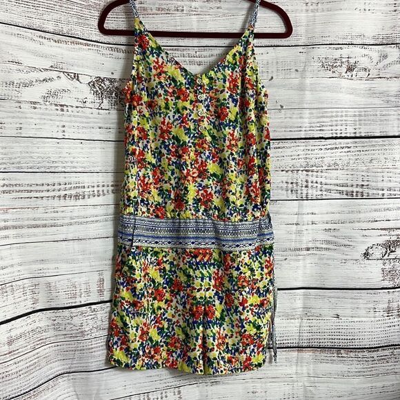 Cabi Romper Womens Size Small fiesta Floral Cruise yacht jumpsuit light Fun - Picture 3 of 9